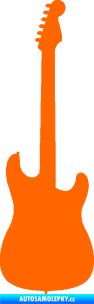 Samolepka Kytara elektrická Fluorescentní oranžová