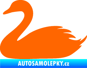 Samolepka Labuť 001 levá Fluorescentní oranžová