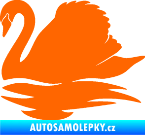 Samolepka Labuť 003 levá Fluorescentní oranžová