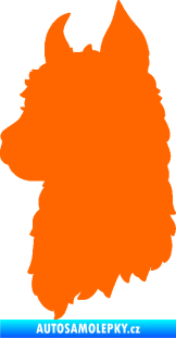 Samolepka Lama 006 levá silueta Fluorescentní oranžová