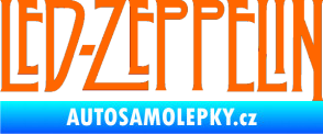 Samolepka Led Zeppelin Fluorescentní oranžová