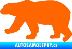 Samolepka Lední medvěd 002 levá Fluorescentní oranžová