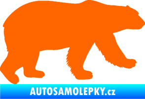 Samolepka Lední medvěd 002 pravá Fluorescentní oranžová
