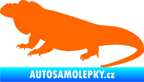 Samolepka Leguán 001 levá Fluorescentní oranžová