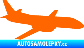 Samolepka Letadlo 004 pravá Fluorescentní oranžová