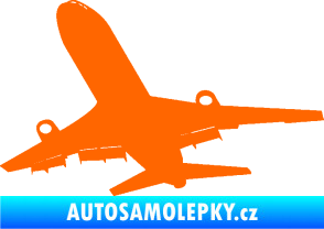 Samolepka Letadlo 007 levá Fluorescentní oranžová
