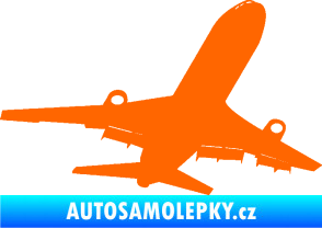 Samolepka Letadlo 007 pravá Fluorescentní oranžová