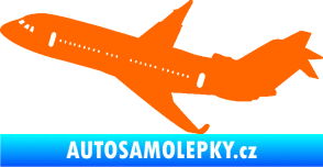 Samolepka Letadlo 013 levá Fluorescentní oranžová