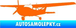 Samolepka Letadlo 014 levá Fluorescentní oranžová