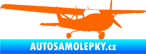 Samolepka Letadlo 014 pravá Fluorescentní oranžová