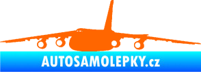 Samolepka Letadlo 015 levá Fluorescentní oranžová