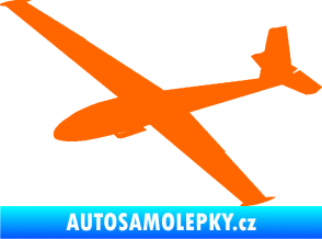 Samolepka Letadlo 025 levá kluzák Fluorescentní oranžová