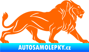 Samolepka Lev 007 pravá Fluorescentní oranžová