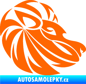 Samolepka Lev zvěrokruh 003 pravá Fluorescentní oranžová