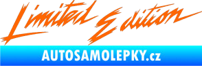 Samolepka Limited edition new 001 v řádce Fluorescentní oranžová