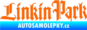 Samolepka Linkin Park 004 Fluorescentní oranžová