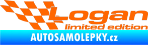 Samolepka Logan limited edition levá Fluorescentní oranžová