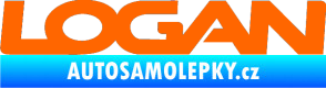 Samolepka Logan Fluorescentní oranžová