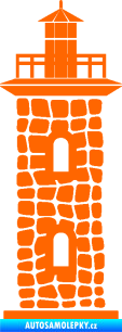 Samolepka Maják 001 Fluorescentní oranžová