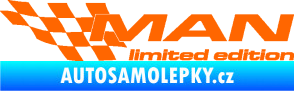Samolepka MAN limited edition levá Fluorescentní oranžová