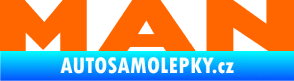 Samolepka MAN nápis Fluorescentní oranžová