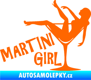 Samolepka Martini girl Fluorescentní oranžová
