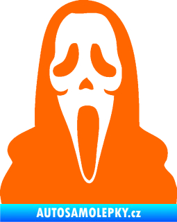 Samolepka Maska 001 scream Fluorescentní oranžová