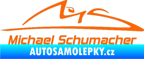Samolepka Michael Schumacher 002 Fluorescentní oranžová