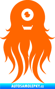 Samolepka Monstrum 002 levá Fluorescentní oranžová