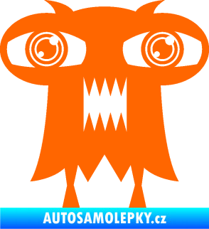 Samolepka Monstrum 003 levá Fluorescentní oranžová