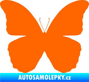 Samolepka Motýl 006 Fluorescentní oranžová