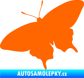Samolepka Motýl 010 levá Fluorescentní oranžová