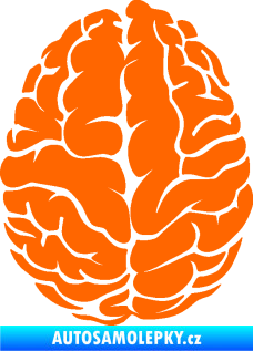 Samolepka Mozek 001 levá Fluorescentní oranžová