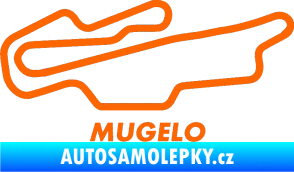 Samolepka Okruh Mugelo Fluorescentní oranžová