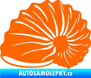 Samolepka Mušle 002 levá ulita Fluorescentní oranžová
