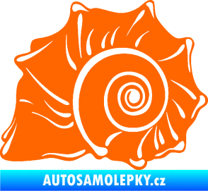 Samolepka Mušle levá ulita Fluorescentní oranžová