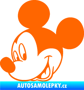 Samolepka Myšák Mickey 001 levá Fluorescentní oranžová