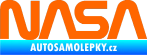Samolepka NASA nápis Fluorescentní oranžová