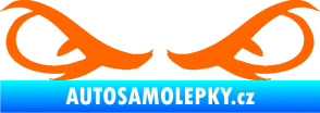 Samolepka Oči 001 Fluorescentní oranžová
