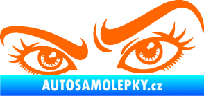 Samolepka Oči 004 levá Fluorescentní oranžová