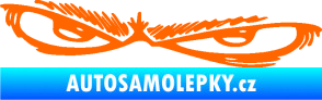 Samolepka Oči 005 levá Fluorescentní oranžová
