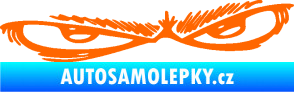 Samolepka Oči 005 pravá Fluorescentní oranžová