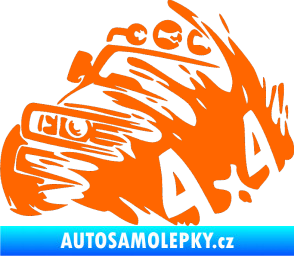 Samolepka Off Road 002 levá 4x4 Fluorescentní oranžová