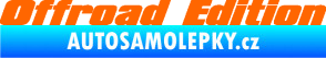Samolepka Offroad edition 002 nápis Fluorescentní oranžová
