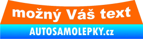 Samolepka Opel Astra G - zadní Fluorescentní oranžová