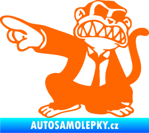 Samolepka Opičák JDM levá Fluorescentní oranžová