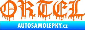 Samolepka Ortel Fluorescentní oranžová