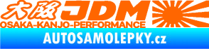 Samolepka Osaka Kanjo performance JDM Fluorescentní oranžová