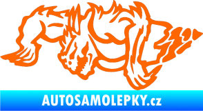 Samolepka Ostnatej levá Fluorescentní oranžová