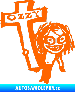 Samolepka Ozzy Osbourne 003 Fluorescentní oranžová